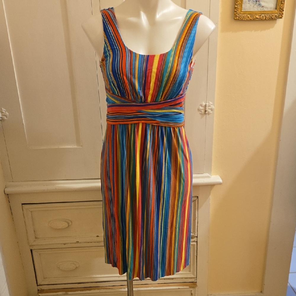 Spense petite bold striped knit dress Sz PM 🎁